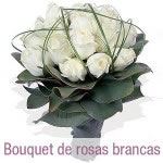 Bouquet de rosas brancas